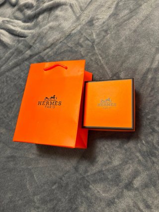 Bracciale Hermes H Nero e Argento