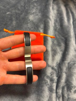Bracciale Hermes H Nero e Argento