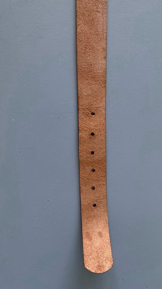 Cinturón de cuero mujer marrón 100 cm