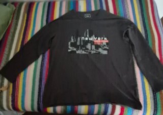 Camiseta Manga Larga New York Talla 6XL.