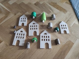 Piezas de madera para niños
