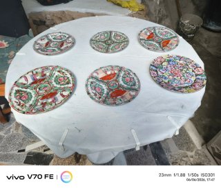 Juego de 6 Platos Decorativos Chinos
