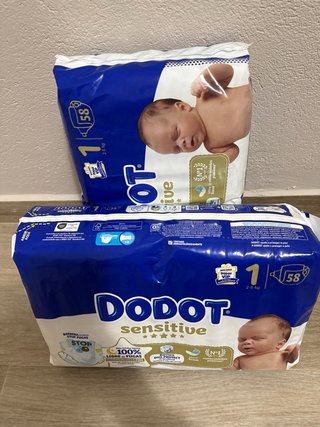Dodot Sensitive Talla 1 (2-5 kg) - 58 uds