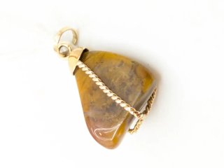 Colgante Oro 18k Ojo de Tigre