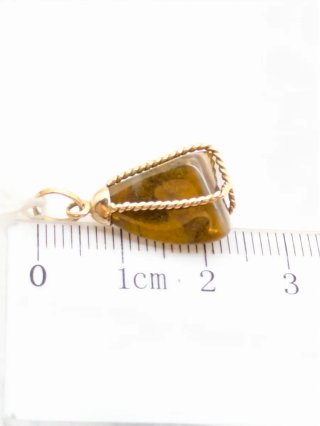 Colgante Oro 18k Ojo de Tigre