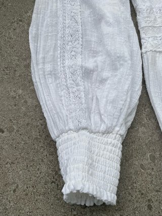 Vestido blanco algodón ibicenco T.S  Impecable
