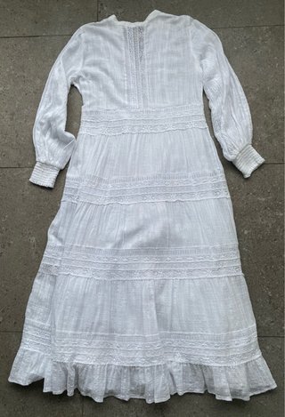 Vestido blanco algodón ibicenco T.S  Impecable