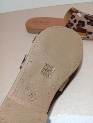 Ciabatte sandali nuovi donna vera pelle