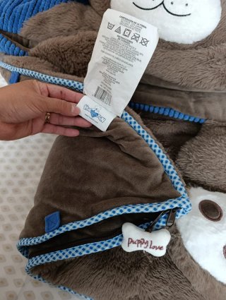 Saco juvenil de peluche de perro