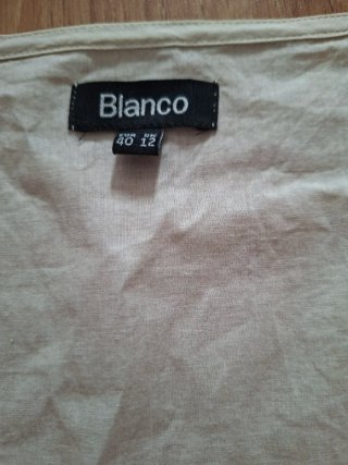 Vestido Blanco Bordado Azul