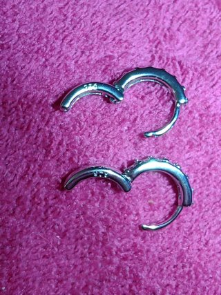 Pendientes Aro Plata S925 Circonitas