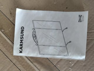 Espejo 3 cuerpos metálico negro