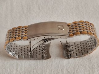 Bracciale Omega Bicolore Acciaio Oro