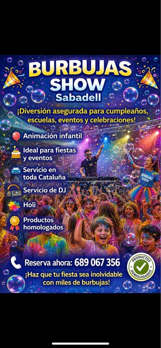 Animación infantil, Dj, Holi, etc