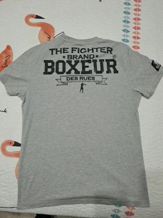 Camiseta Boxeur des Rues Gris Talla XL