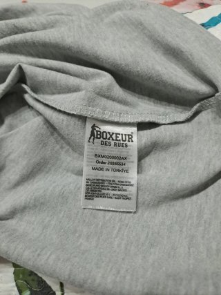 Camiseta Boxeur des Rues Gris Talla XL