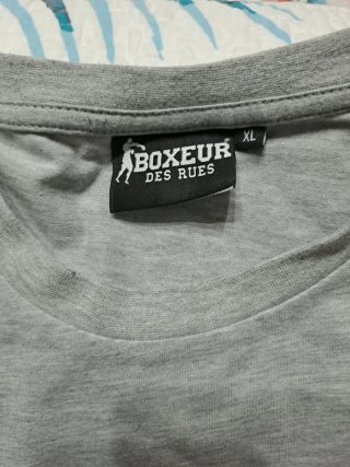 Camiseta Boxeur des Rues Gris Talla XL