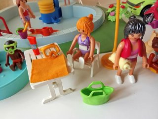 Piscina con Parque y Vehículos Playmobil