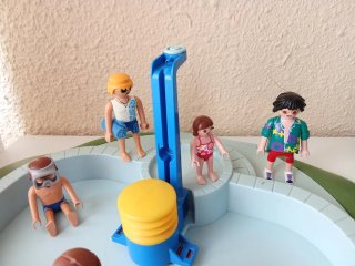 Piscina con Parque y Vehículos Playmobil