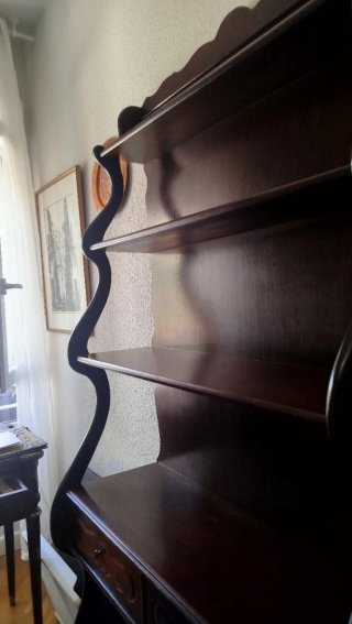 Librería vintage madera color cerezo