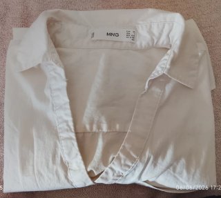 Camisa blanca Mango Talla XS