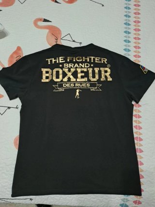 Camiseta Boxeur des Rues Negra Talla XL