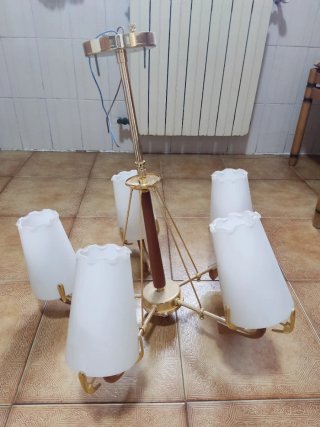 Lámpara de salón/comedor con tulipas