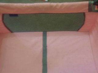 Cuna de juguete plegable