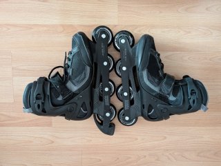 Pack Patines Oxelo Active Fit 3 T42 + Protecciones