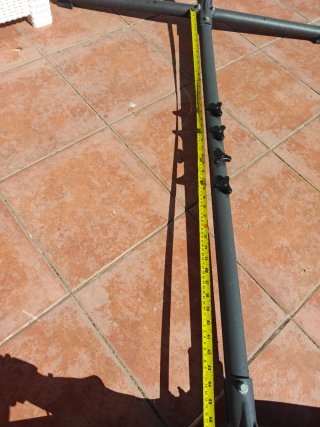 Soporte para hamaca metálico