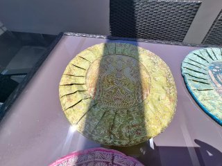 Fundas Cojín Redondas Seda India