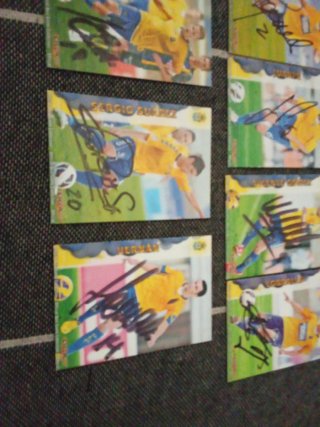 Cromos firmados U.D. Las Palmas