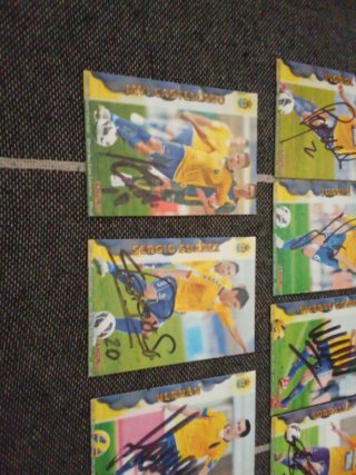 Cromos firmados U.D. Las Palmas