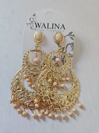 Pendientes y peinetas flamenca dorados