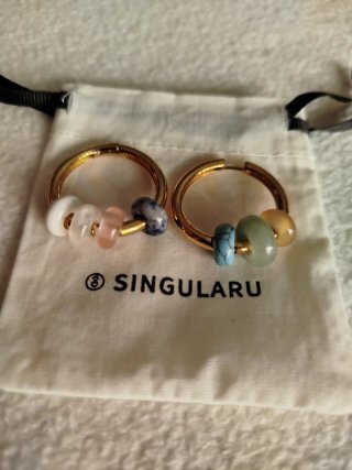 Pendientes Aro Dorados con Piedras