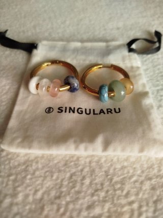 Pendientes Aro Dorados con Piedras