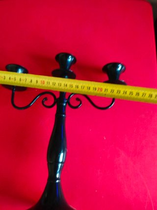 Candelabro nero 3 fuochi