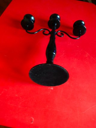 Candelabro nero 3 fuochi