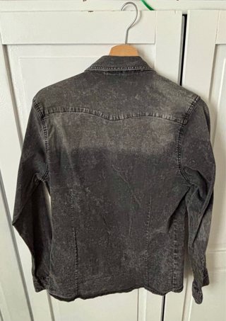 Camicia uomo grigia effetto stone washed