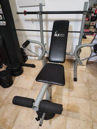 Banco de pesas reclinable y plegable