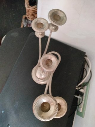 Candelabro 5 fuochi argento
