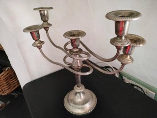Candelabro 5 fuochi argento