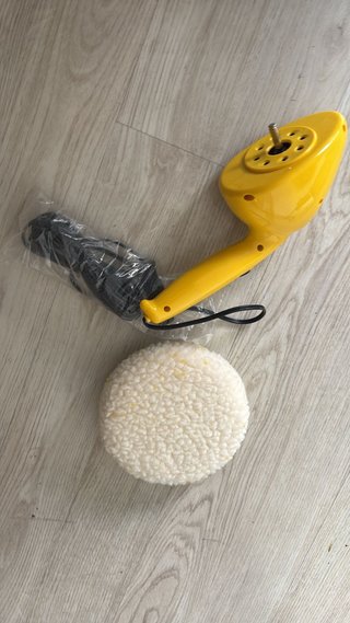 Pulidora orbital manual con accesorios