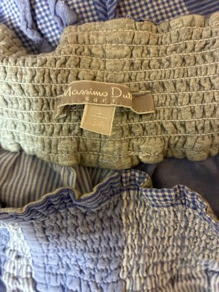 Pijama Massimo Dutti Mujer Azul y Blanco