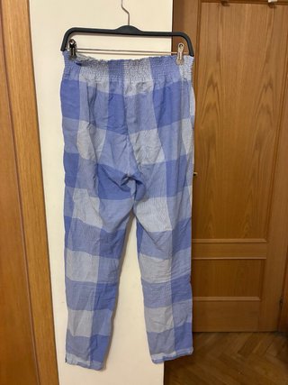 Pijama Massimo Dutti Mujer Azul y Blanco