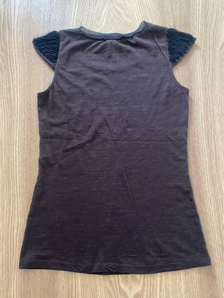Camiseta Mango sin mangas marrón