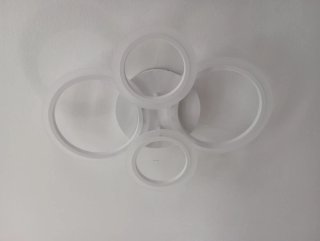 Lámpara de techo moderna 1×30€  las 2×50