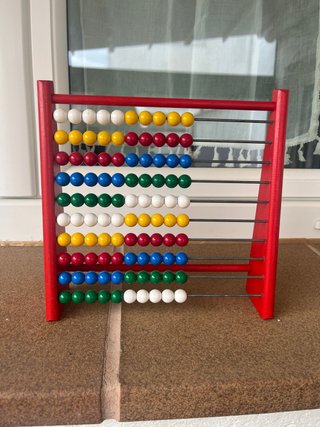 Ábaco de madera educativo
