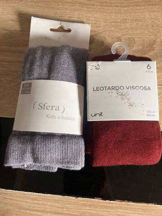 Panty Sfera Niña 5-6 Años Gris y Rojo