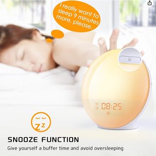 Despertador simulador Amanecer Luz LED